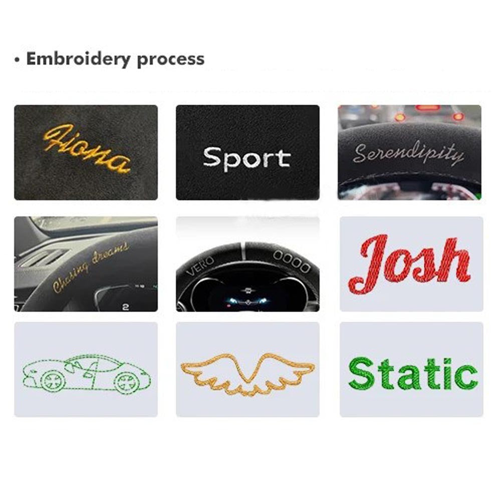 Stickerei für Lenkradbezug