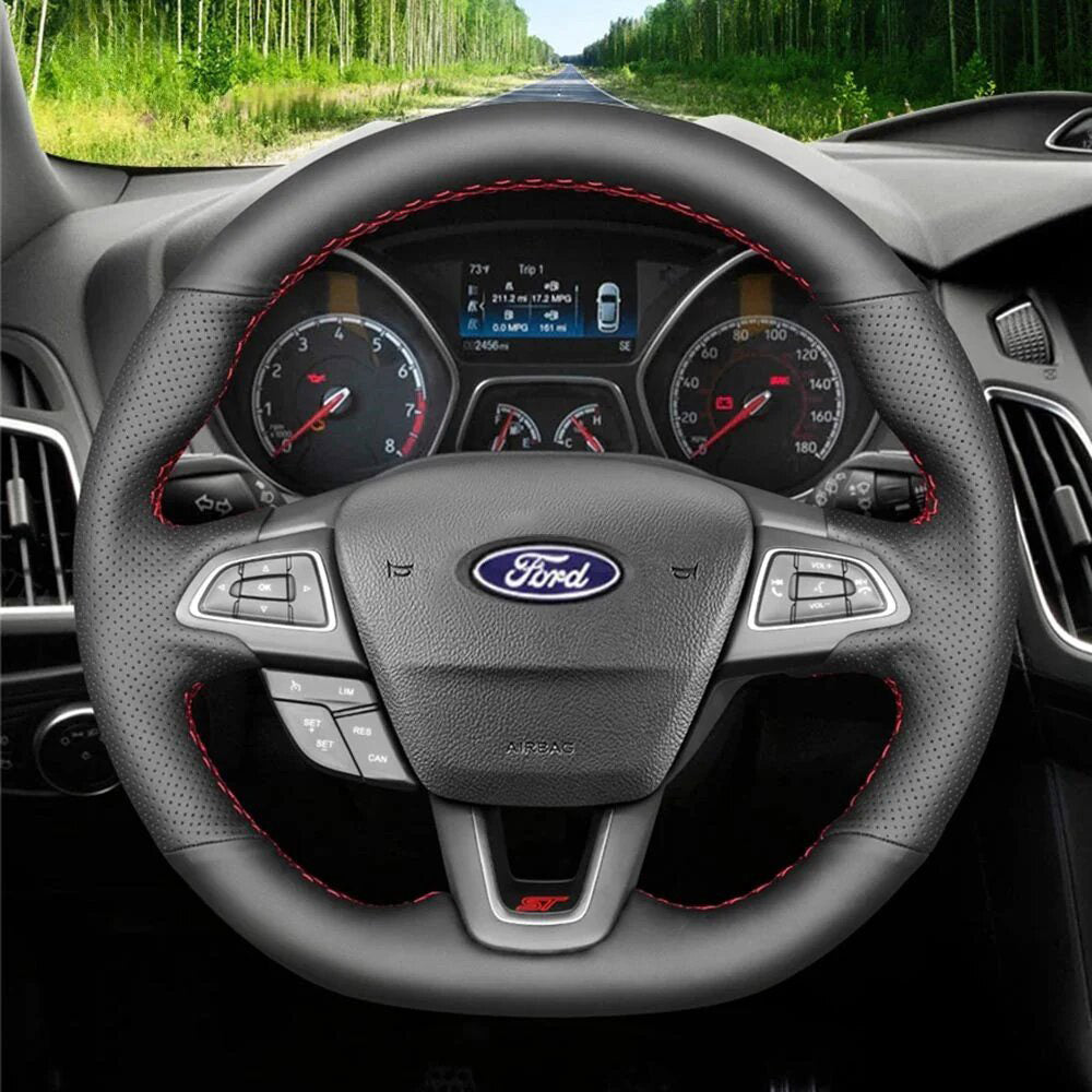 Steering Wheel Cover for Ford Focus ST Focus ST-Line Focus RS Ecosport ST-Line Kuga Escape