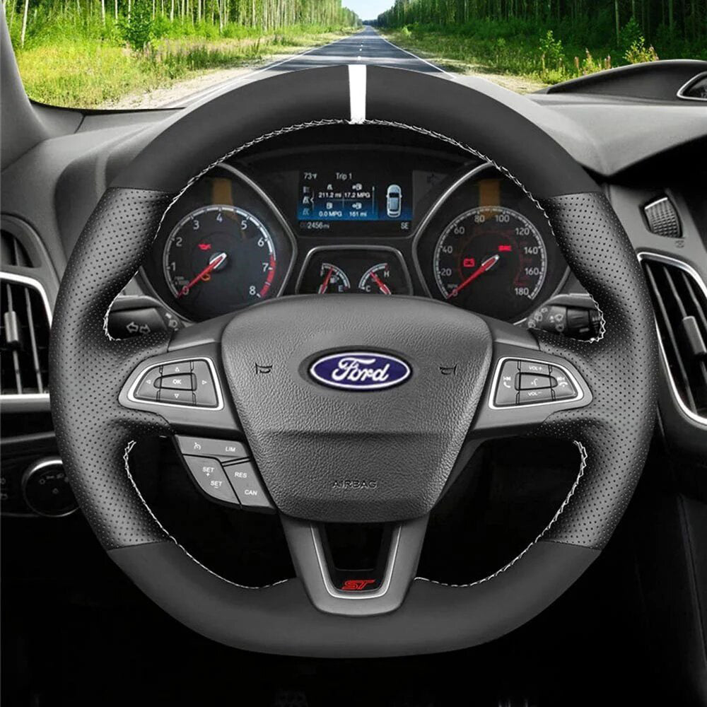 Steering Wheel Cover for Ford Focus ST Focus ST-Line Focus RS Ecosport ST-Line Kuga Escape