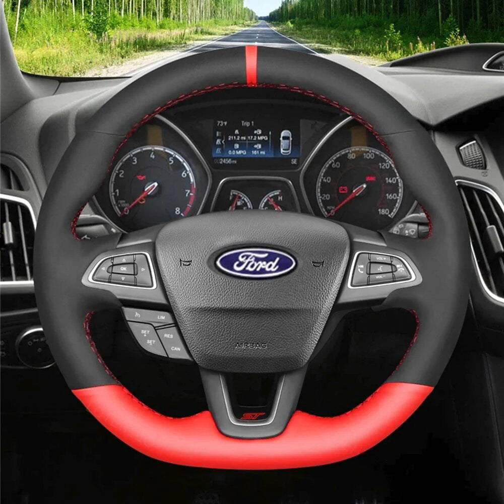 Steering Wheel Cover for Ford Focus ST Focus ST-Line Focus RS Ecosport ST-Line Kuga Escape
