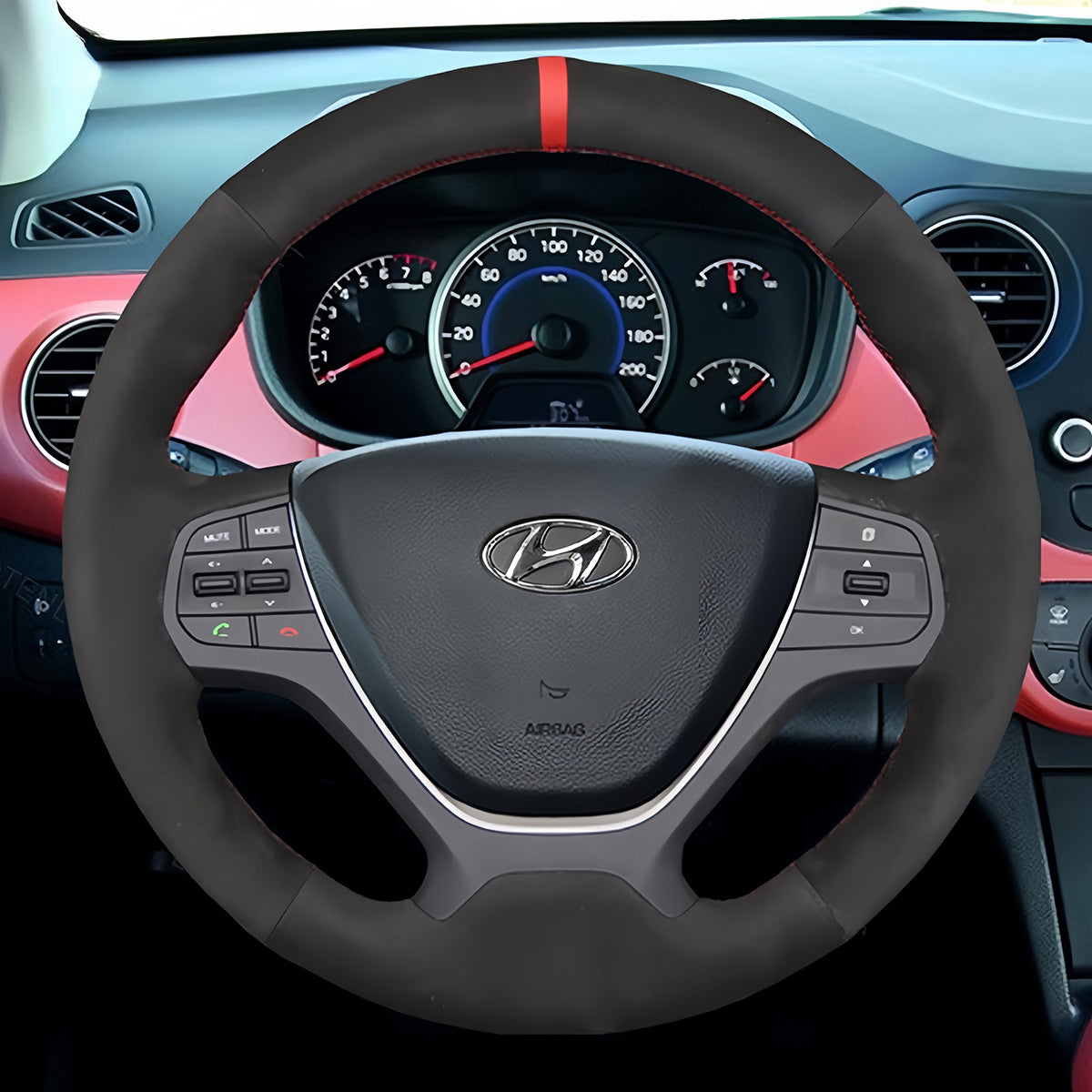 Steering Wheel Cover for Hyundai i10 2013-2020 i20 2015-2020