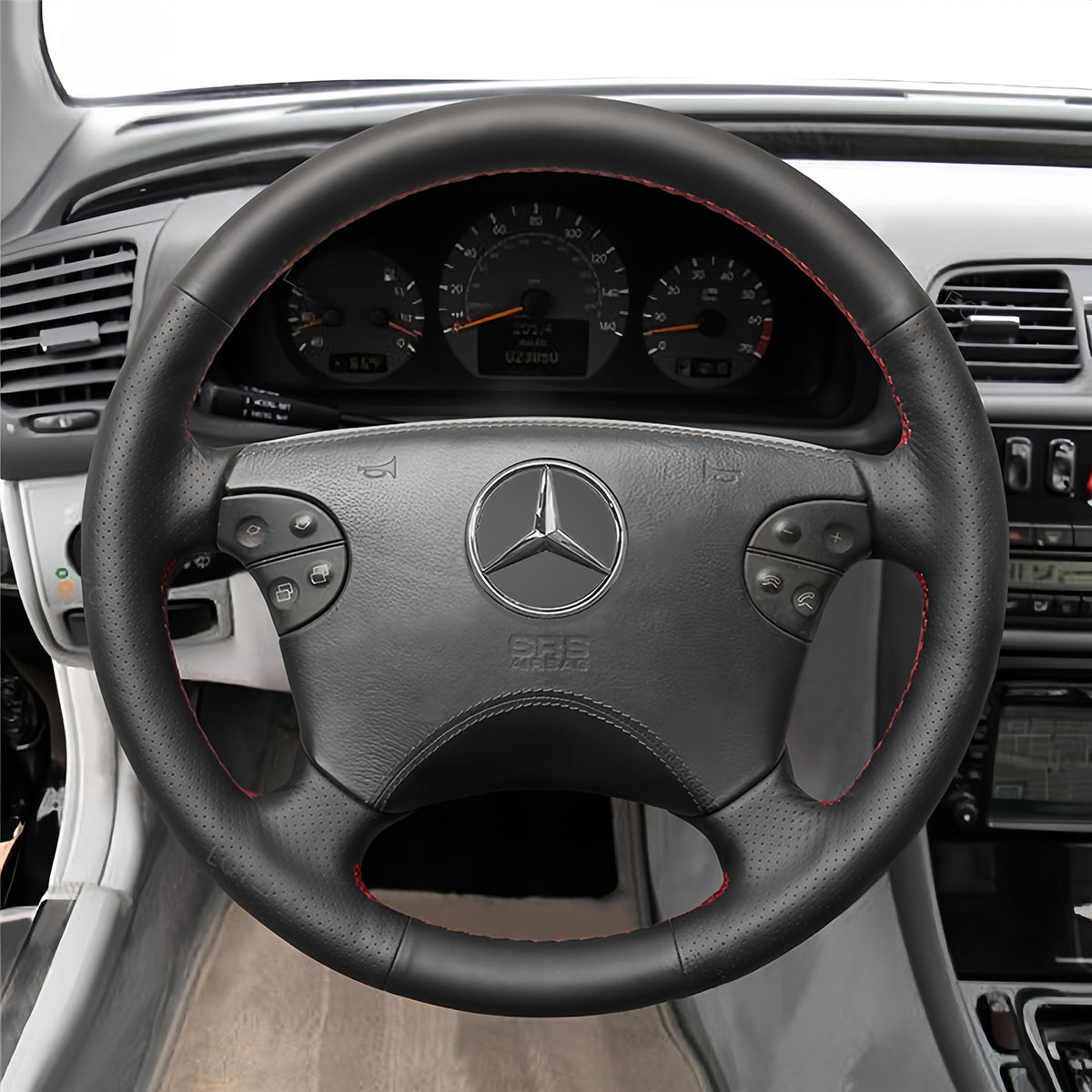 Steering Wheel Cover for Mercedes-Benz CLK-Class W208 C208 E-Class W210 G-Class W463 1999-2003