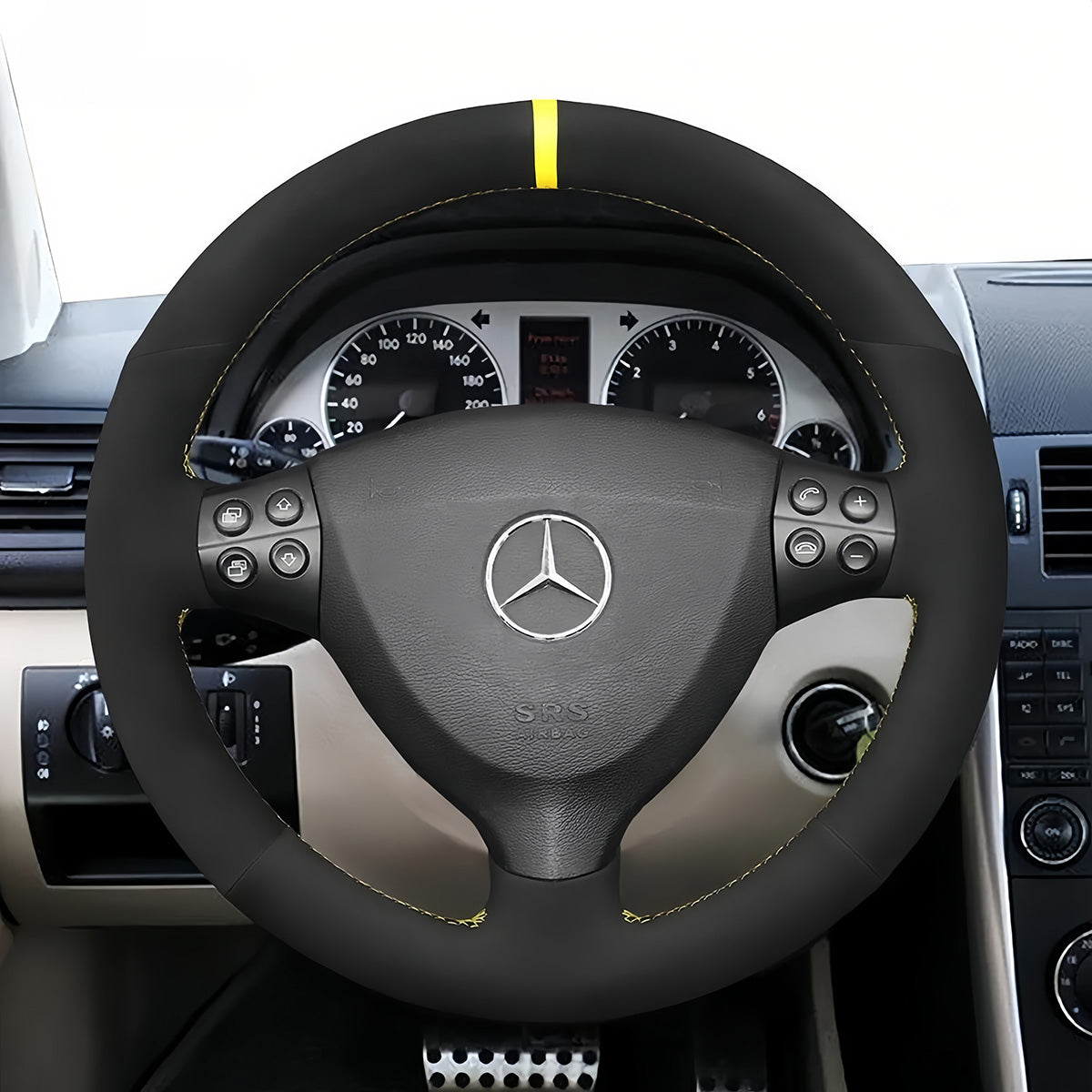 Steering Wheel Cover for Mercedes-Benz A-Class A160 A180 2004-2012