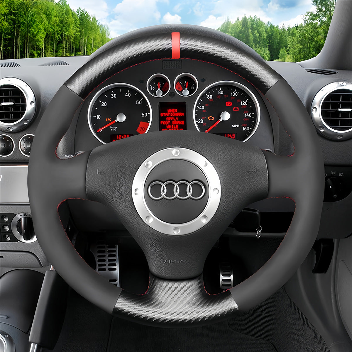 Steering Wheel Cover for Audi A3 A4 S4 TT RS 6 2000-2006