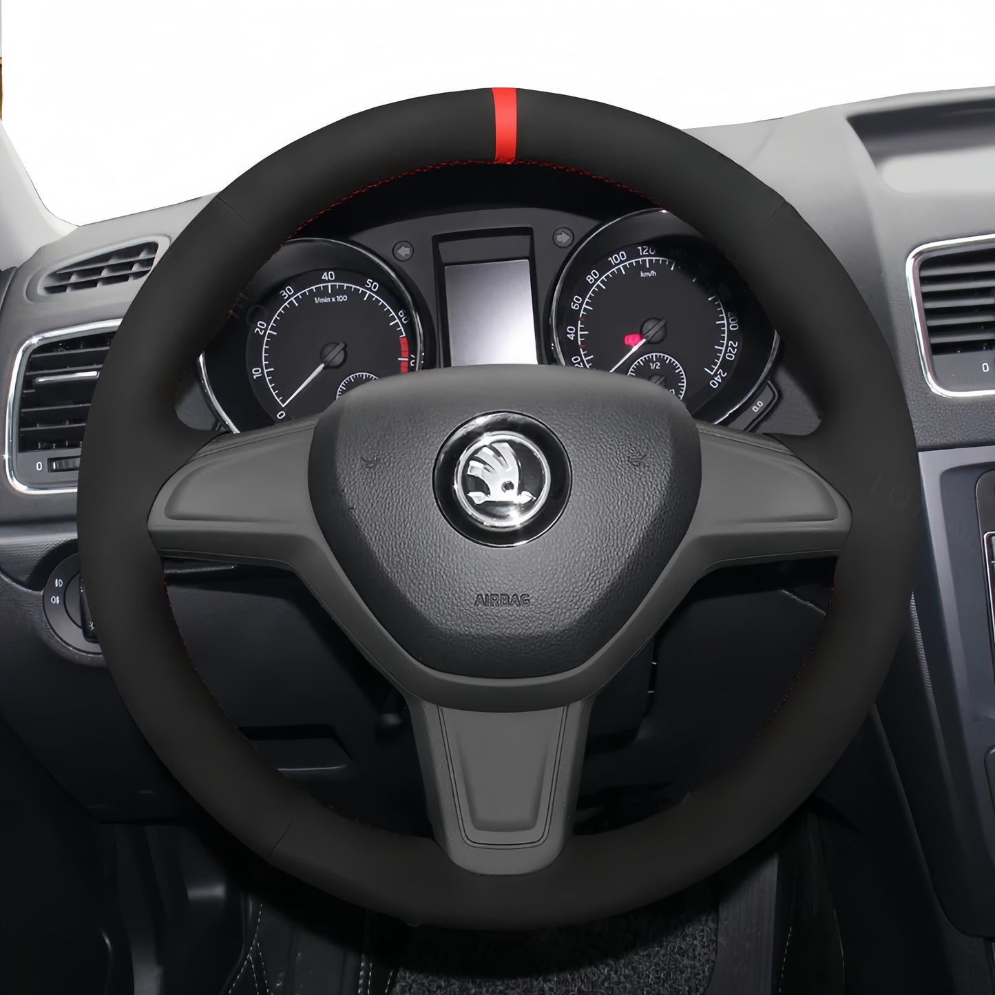 Steering Wheel Cover for Skoda Citigo Fabia Yeti 2013-2019