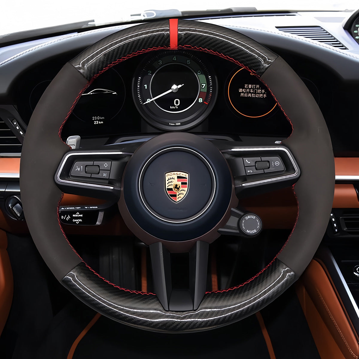 Lenkradbezug für Porsche 911 992 Macan Panamera Taycan 2020-2022