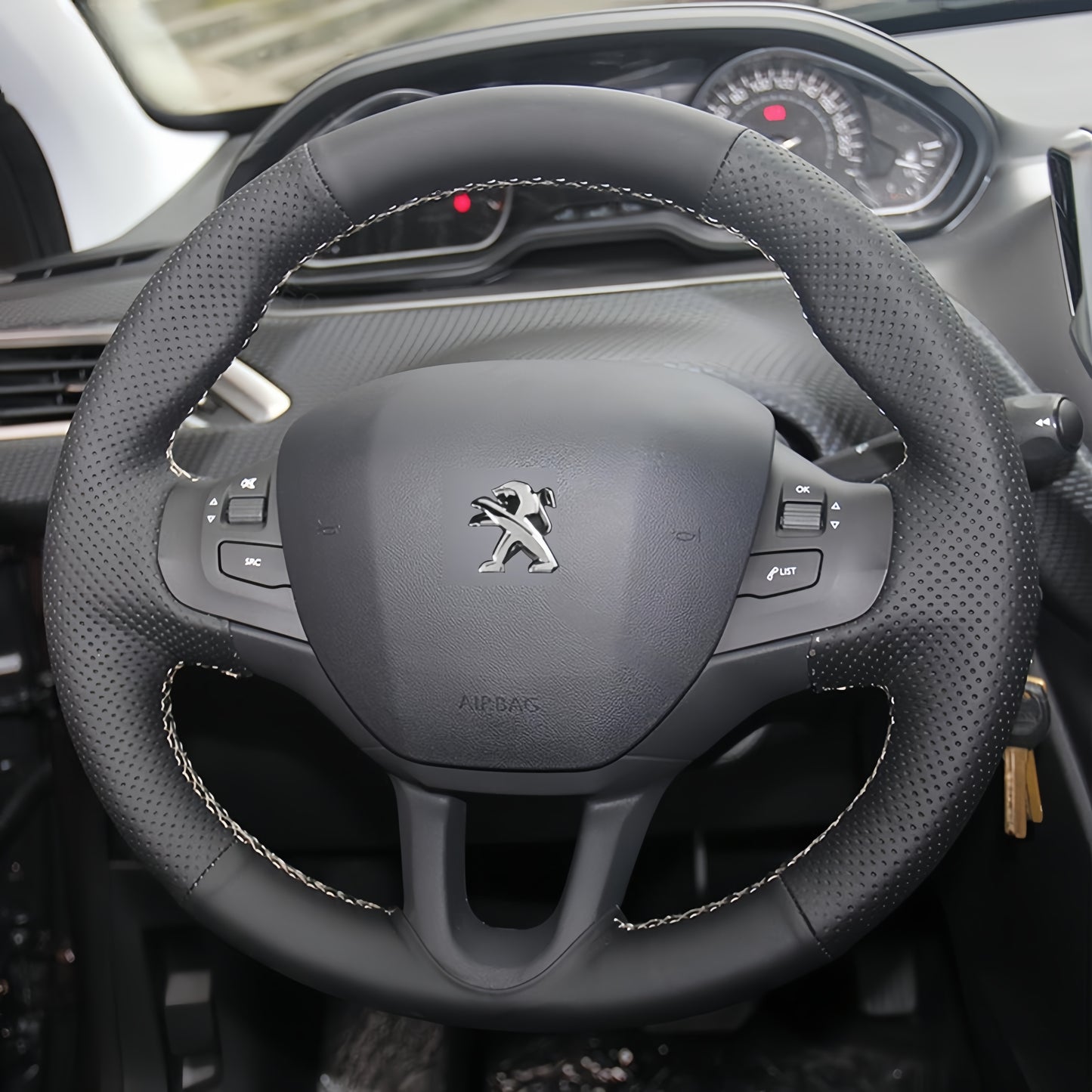 Steering Wheel Cover for Peugeot 208 2008 2011-2019