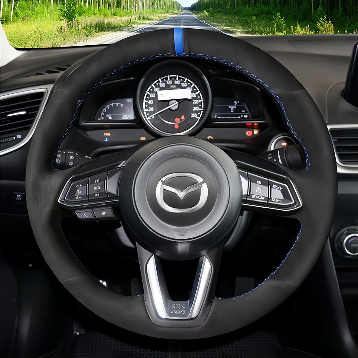 Steering Wheel Cover for Mazda 3 Axela Mazda 6 Atenza CX-3 CX-5 CX-9 2016-2019 Toyota Yaris 2019