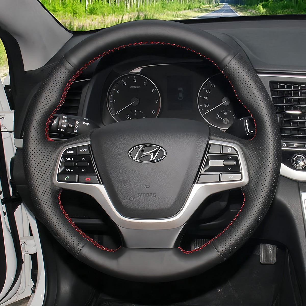 Steering Wheel Cover for Hyundai Accent Elantra VI 2015-2022