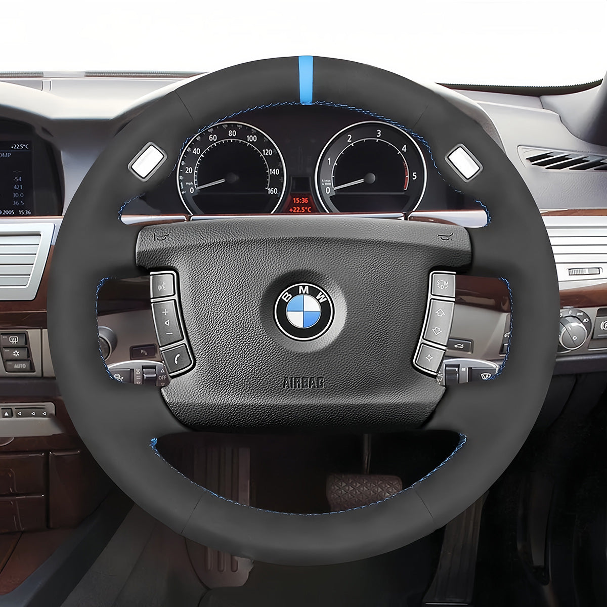 Steering Wheel Cover for BMW 7 Series E65 E66 E67 E68 2002-2008