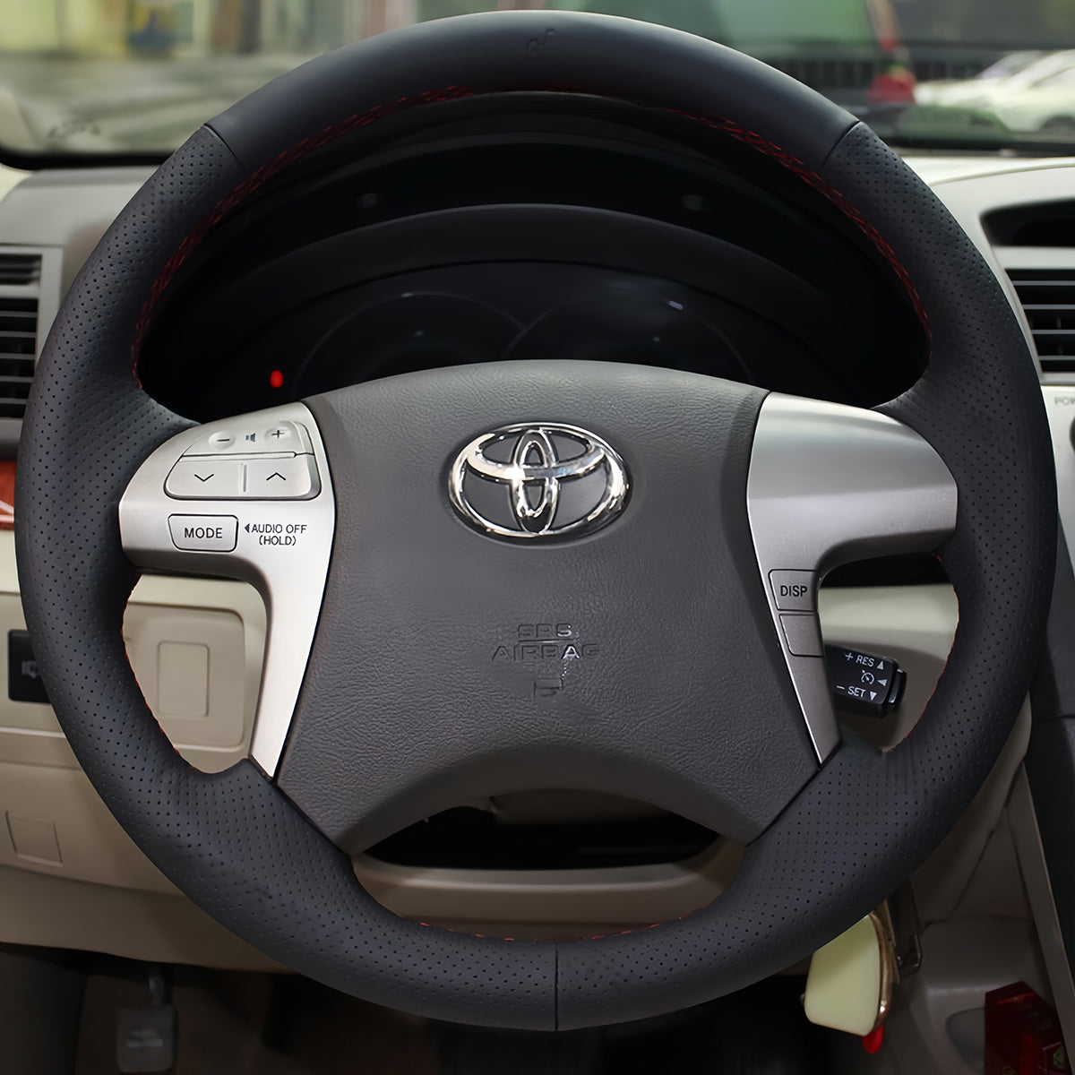 Steering Wheel Cover for Toyota Highlander Camry Isis Mark X Zio Premio Noah Previa 2006-2015