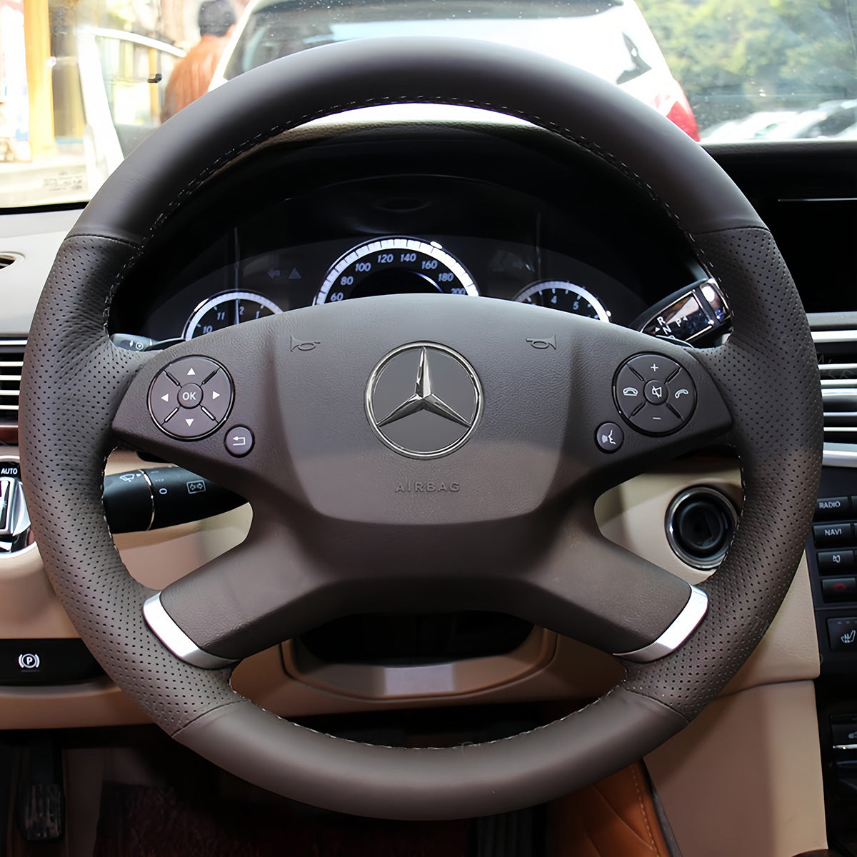 Steering Wheel Cover for Mercedes-Benz E-Class W212 2010-2011