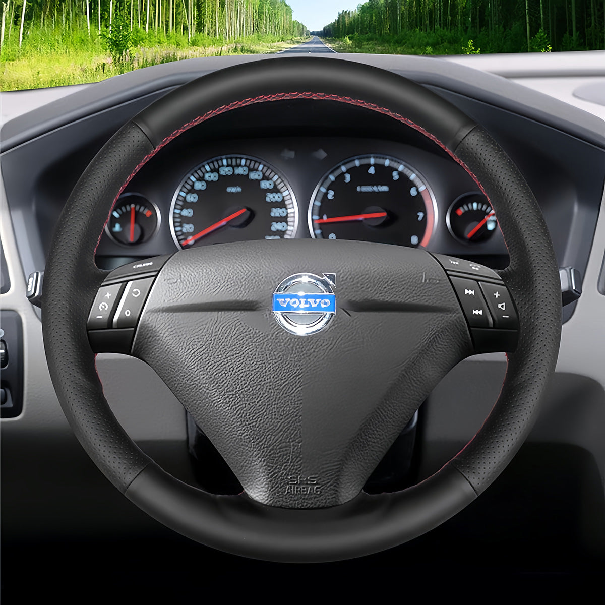 Steering Wheel Cover for Volvo S80 XC70 S60 XC90 2004-2010