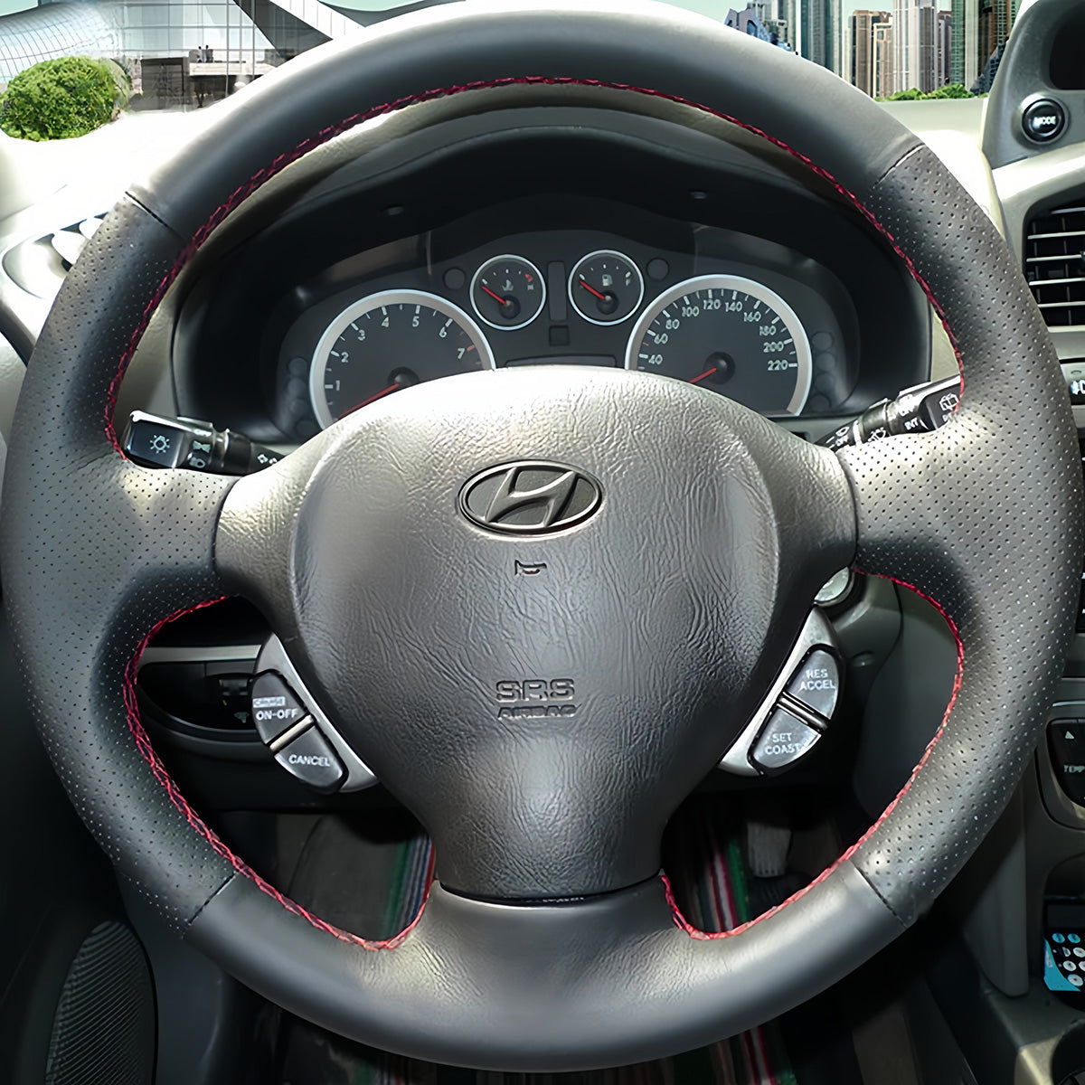Lenkradbezug für Hyundai Santa Fe 2000-2006