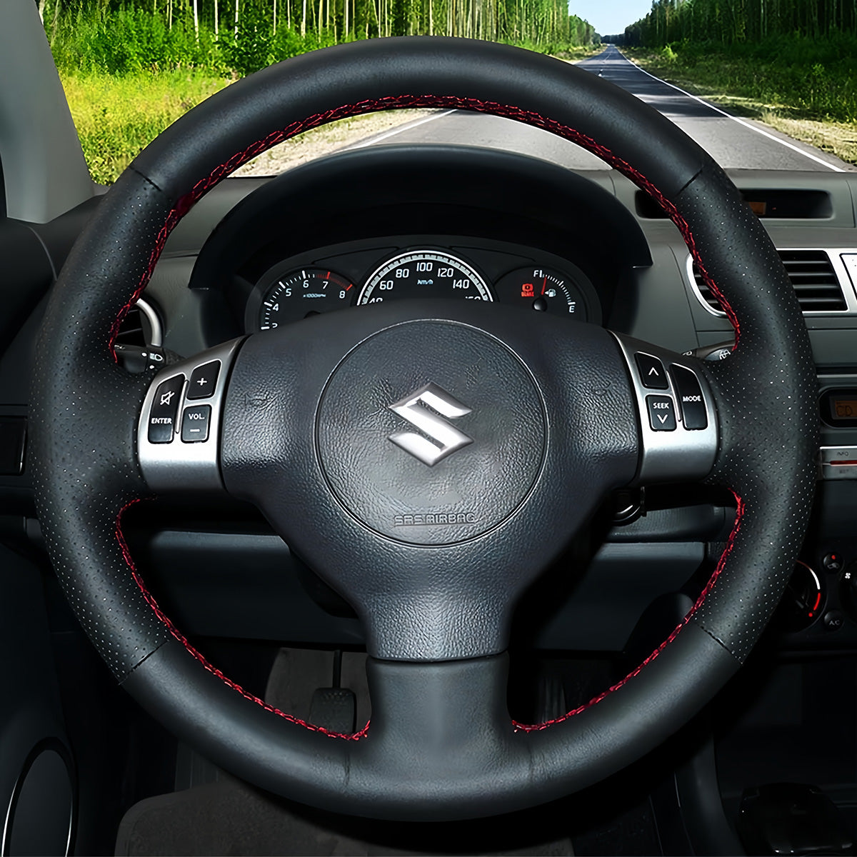 Steering Wheel Cover for Suzuki Swift Sport Splash 2005-2015