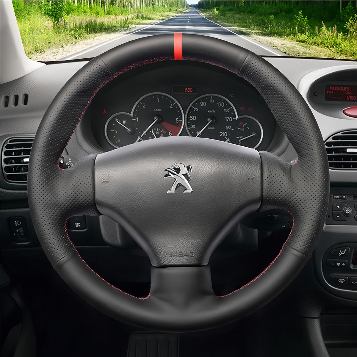 Steering Wheel Cover for Peugeot 206 CC SW 2001-2009