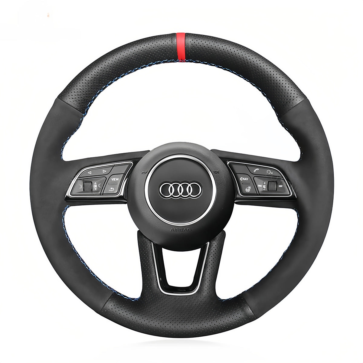 Steering Wheel Cover for Audi A1 A3 A4 A5 S3 S4 S5 Q2 2015-2022