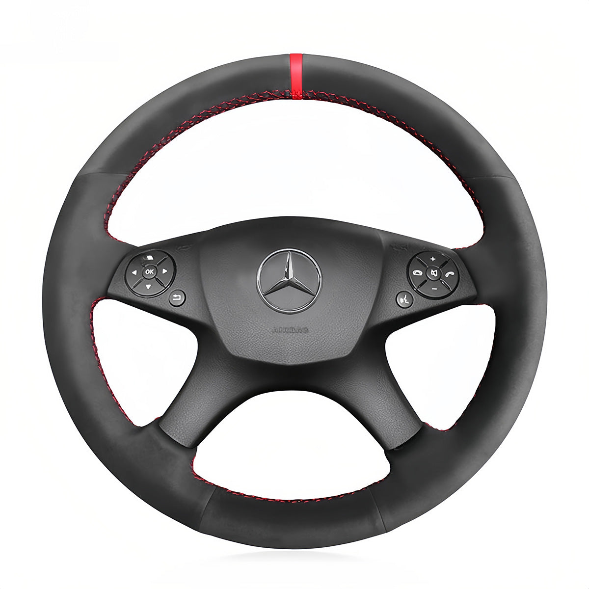 Steering Wheel Cover for Mercedes-Benz C-Class W204 2007-2011 C280 C230 C180 C260 C200 C300