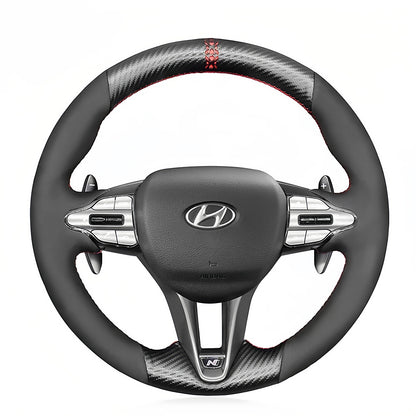 Steering Wheel Cover for Hyundai Elantra Kona Veloster i20N i30N 2017-2024