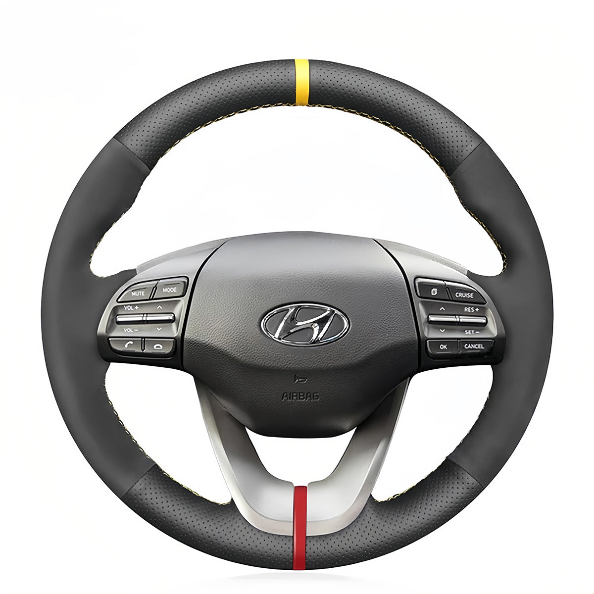 Steering Wheel Cover for Hyundai Veloster i30 Elantra 2017-2023