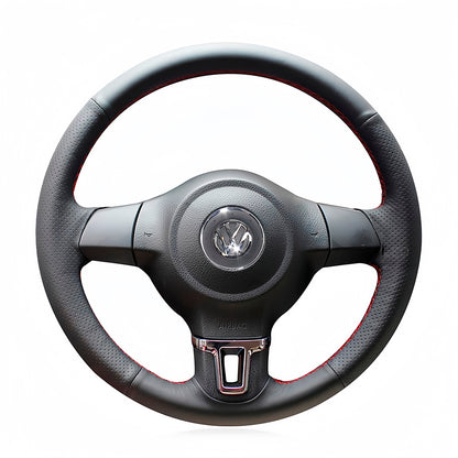 Steering Wheel Cover for Volkswagen Golf 6 VI Polo Tiguan Touran Caddy Jetta 2009-2015