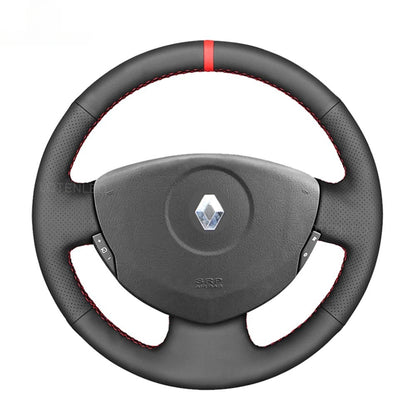 Steering Wheel Cover for Renault Clio Twingo 2 Logan Sandero 1 / Dacia Logan Sandero 2001-2015