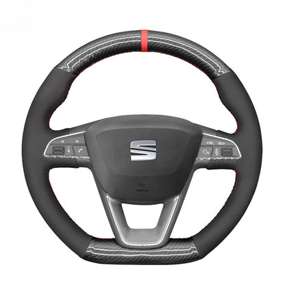 Steering Wheel Cover for SEAT Leon FR CUPRA Ibiza Alhambra Arona Ateca Toledo 2013-2022