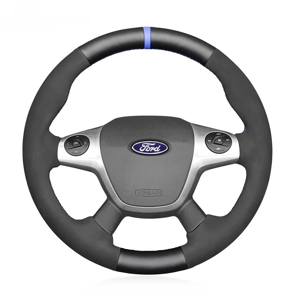 Steering Wheel Cover for Ford Focus III Escape Grand C-Max Kuga 2010-2018