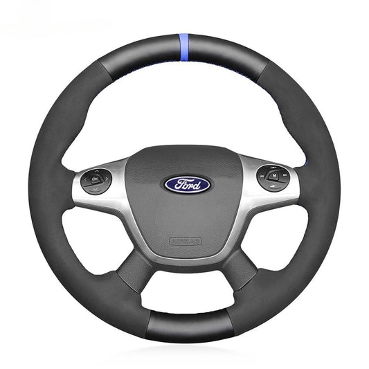 Steering Wheel Cover for Ford Focus III Escape Grand C-Max Kuga 2010-2018