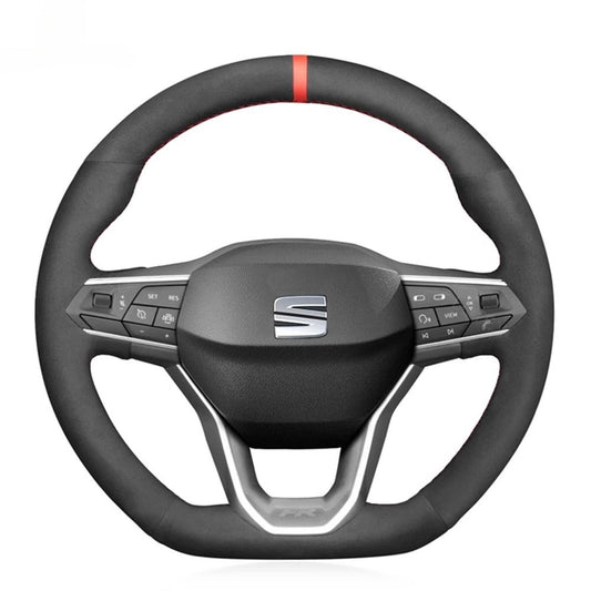 Steering Wheel Cover for Seat Leon Ibiza 6F Ateca Arona Tarraco 2020-2022