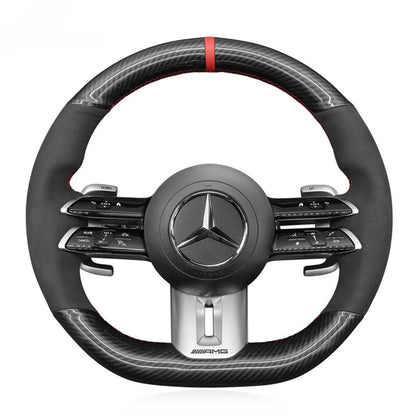 Steering Wheel Cover for Mercedes-Benz AMG GT C190 R190 E53 E63S W213 EQE V295 SL55 SL63 R232 2021-2023