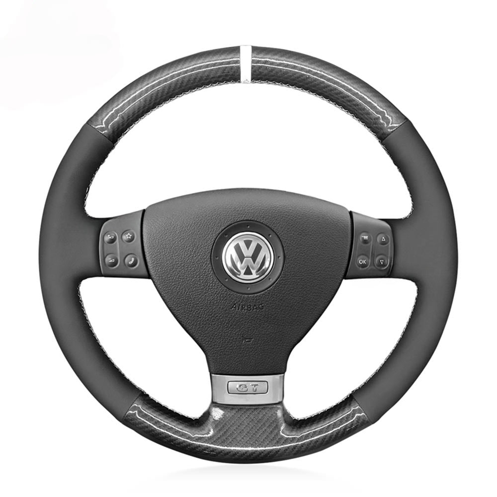 Steering Wheel Cover for Volkswagen VW Golf 5 Polo Jetta Passat Touran Caddy EOS 2003-2010