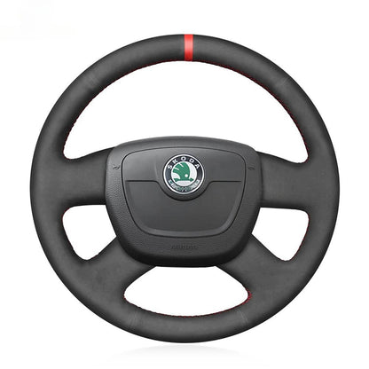 Steering Wheel Cover for Skoda Octavia Citigo Roomster Fabia Superb Yeti 2008-2013