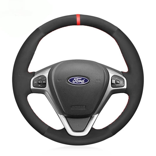 Steering Wheel Cover for Ford MK7 Fiesta VI VII Ecosport B-MAX Ka Tourneo Transit Courier 2008-2024