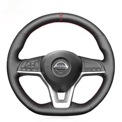 Steering Wheel Cover for Nissan Altima Kicks Leaf Rogue Sentra Versa Qashqai X-Trail Juke Micra 2016-2024