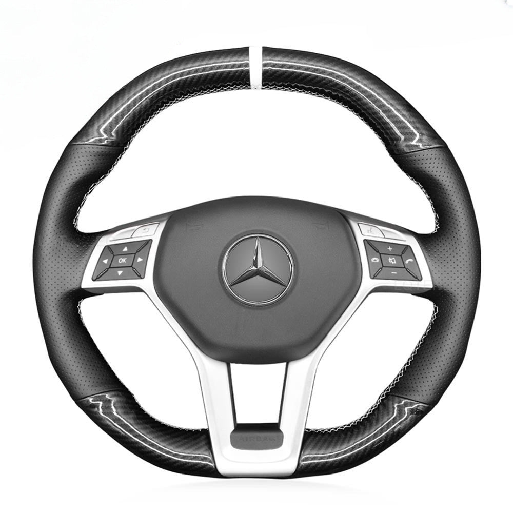 Steering Wheel Cover for Mercedes-Benz AMG C63 W204 CLA45 CLS63 C117 C218 W212 R231