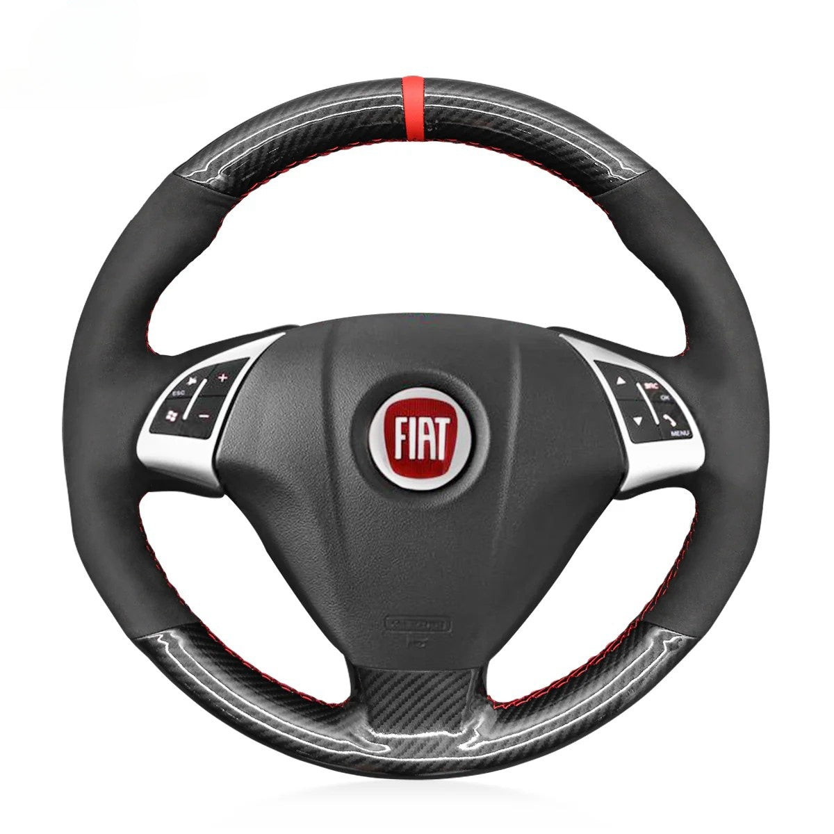 Steering Wheel Cover for Fiat Grande Punto Bravo Linea Qubo Doblo / Opel Vauxhall Combo