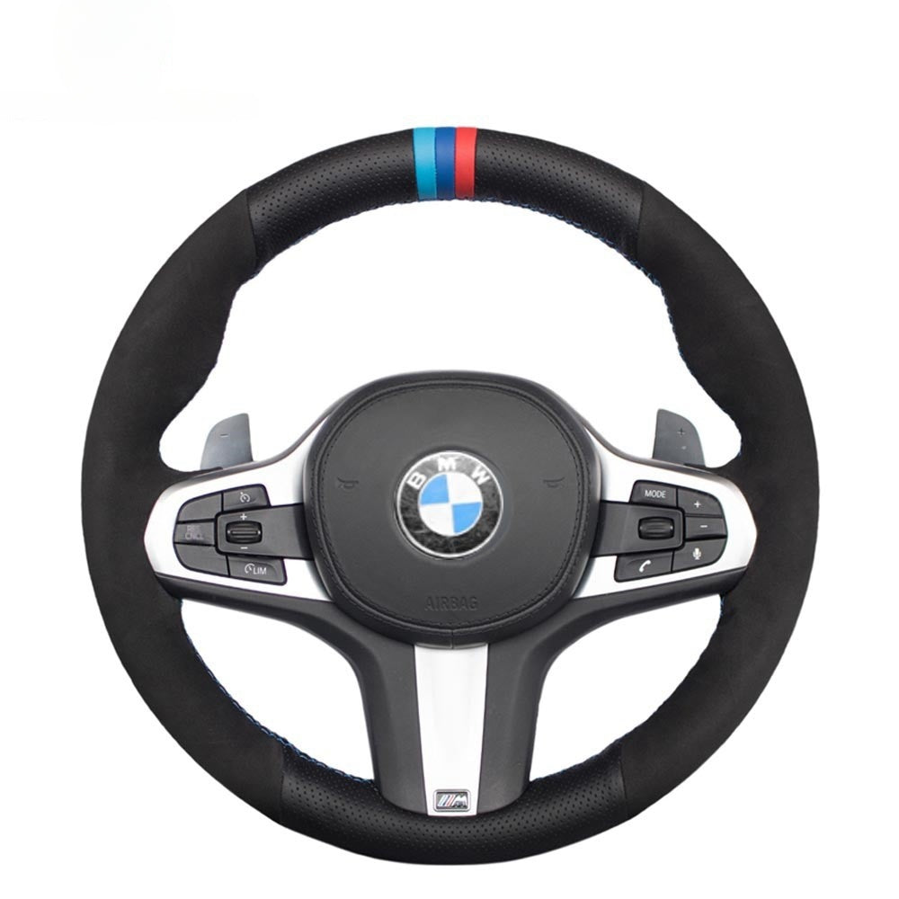 Steering Wheel Cover for BMW F44 G01 G02 G05 G06 G07 G11 G12 G14 G15 G16 G20 G22 G23 G26 G29 G30 G32 M Sport