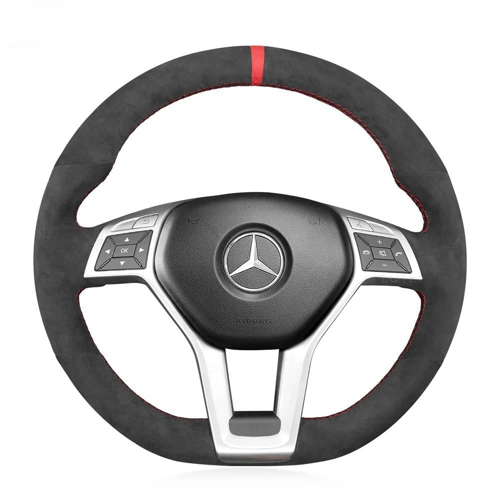 Steering Wheel Cover for Mercedes-benz C-Class W204 E-Class W212 CLS-Class C218 GLA 45 AMG X156 SL-Class R231 SLK-Class R172 2012-2016