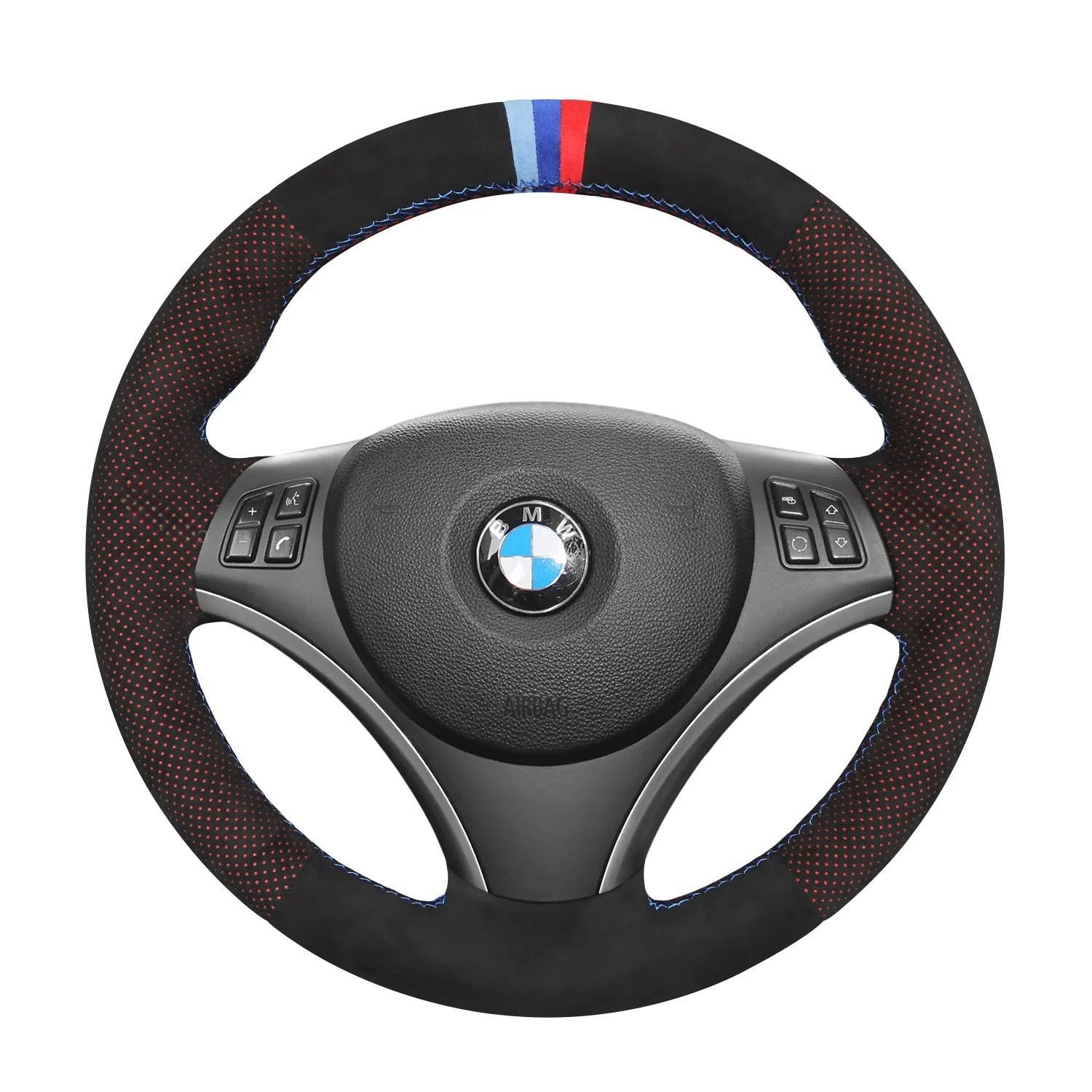 Steering Wheel Cover for BMW E81 E82 E87 E88 2008-2012 E90 E91 E92 E93 2006-2011