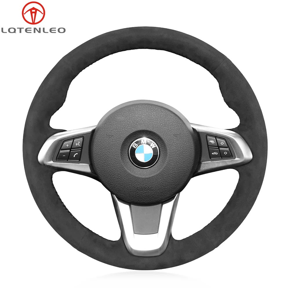 LQTENLEO Carbon Fiber Leather Suede Hand-stitched Car Steering Wheel Cover for BMW Z4 E89 2009-2016 - LQTENLEO Official Store