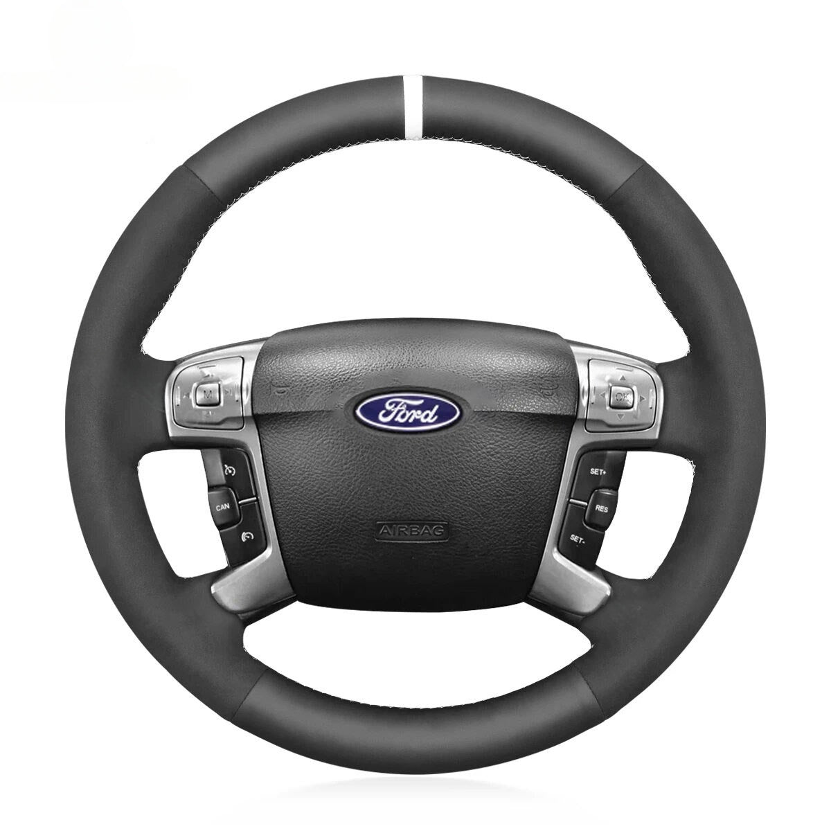 Steering Wheel Cover for Ford Mondeo S-Max Galaxy 2006-2015