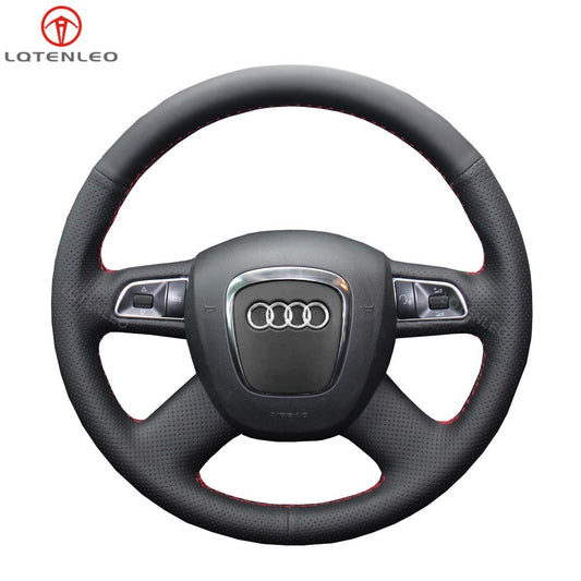 LQTENLEO Leather Suede Hand-stitched Car Steering Wheel Cover for Audi A3 / A4 (B8) / A6 (C6) / A8 A8 L / Q5 / Q7 / S8 - LQTENLEO Official Store