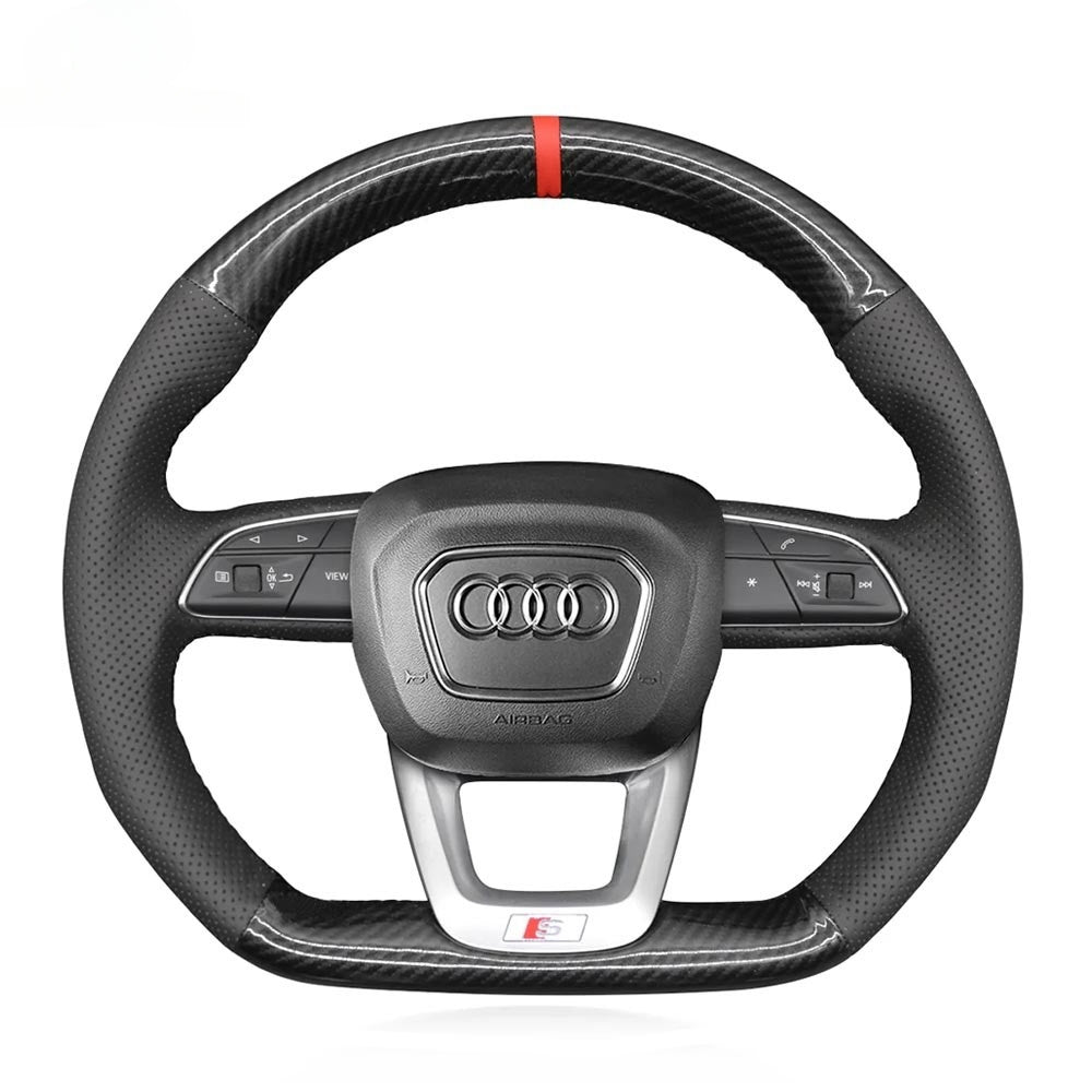 Steering Wheel Cover for Audi Q3 Q5 SQ5 Q7 SQ7 Q8 SQ8 RS 2015-2022