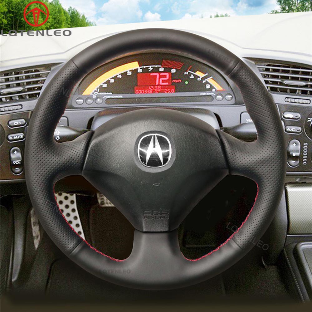 LQTENLEO Hand-stitched Car Steering Wheel Cover for Honda S2000 2000-2009 / Civic (SI) 2002-2005 / Insight 2000-2006 / for Acura RSX 2002-2006 - LQTENLEO Official Store