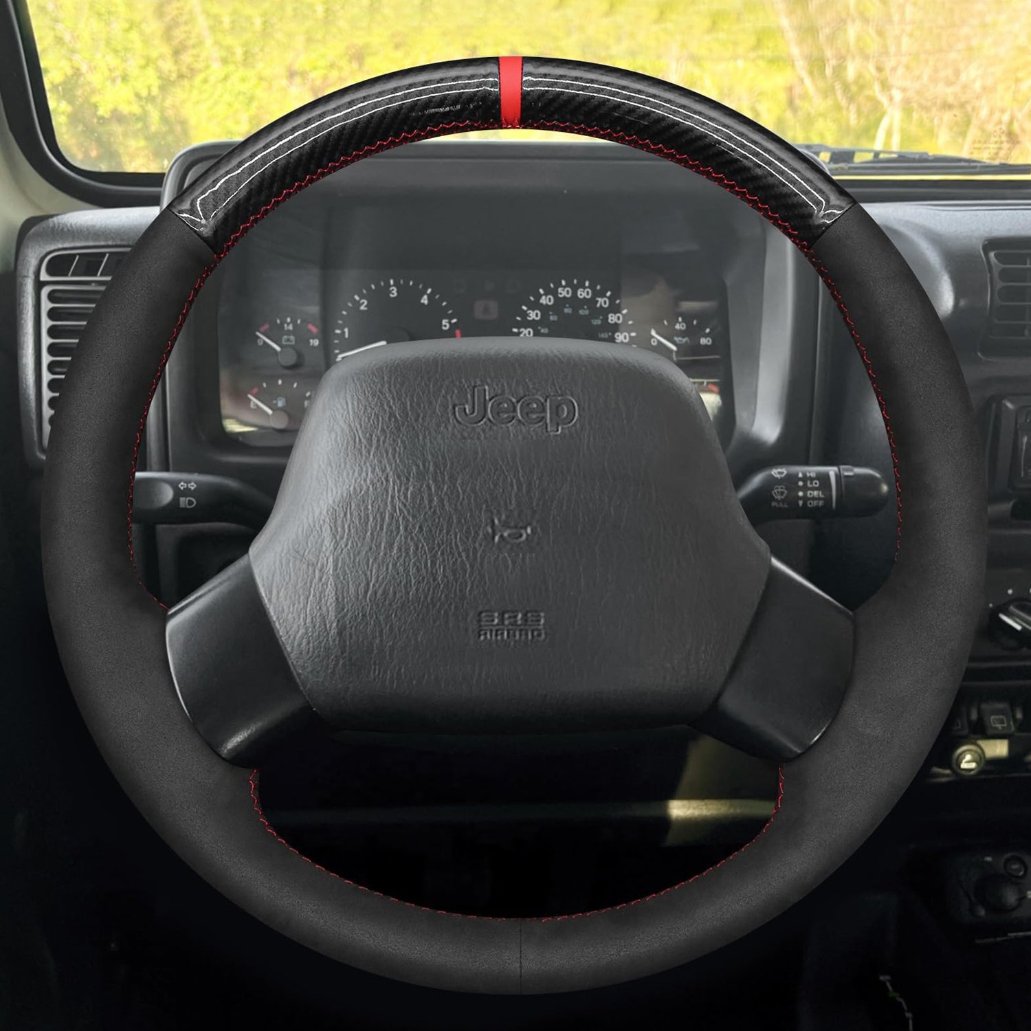 Steering Wheel Cover for Jeep Wrangler TJ 1997-2002 Cherokee XJ 1997-2002