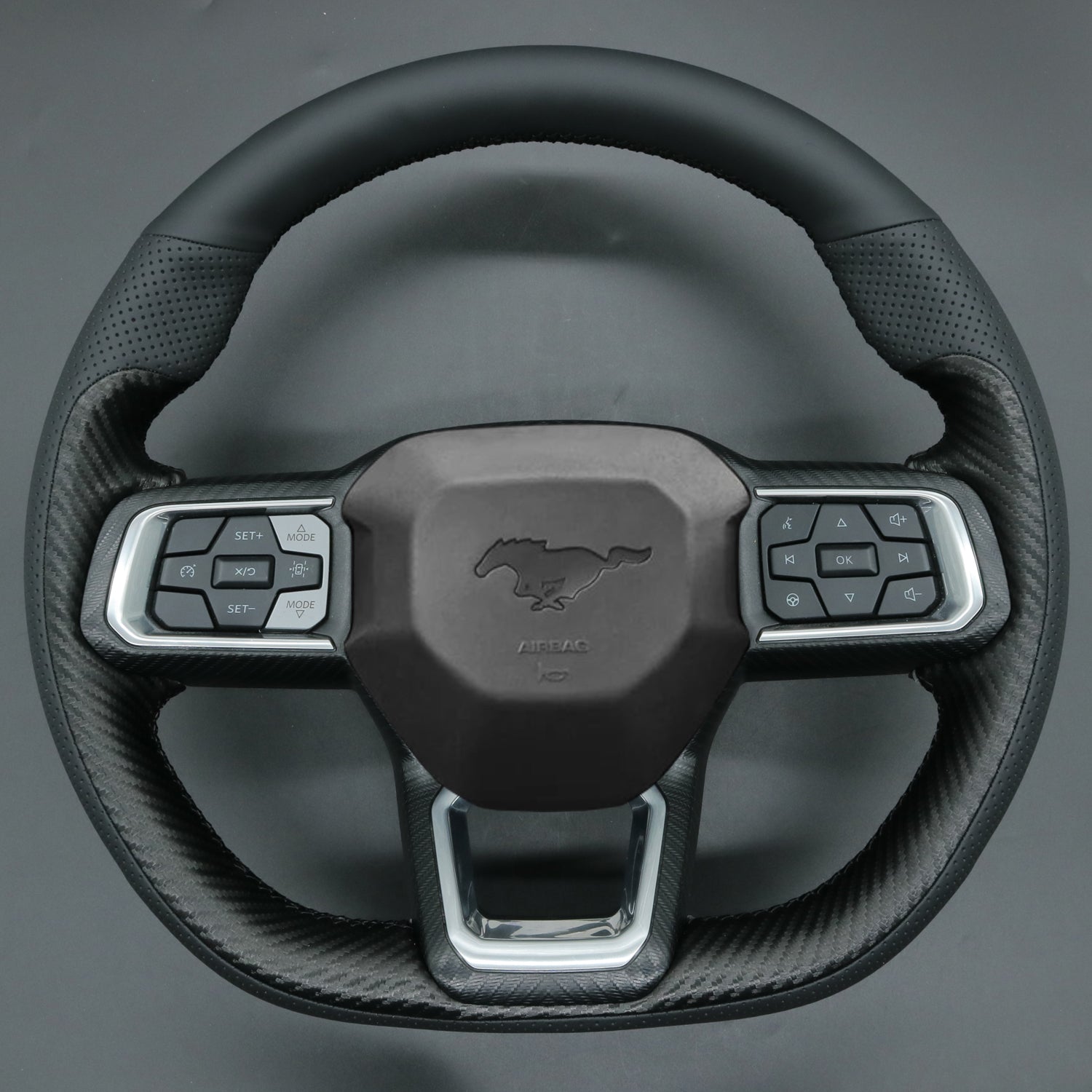 Steering Wheel Cover for Ford Mustang Ecoboost S650 Dark Horse 2024-2025