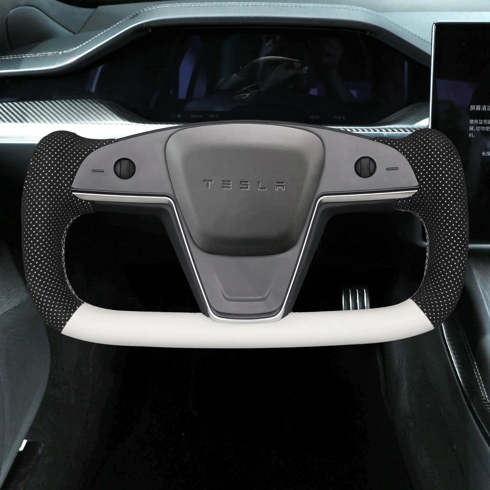 Steering Wheel Cover for Tesla Model S X Yoke 2021-2023
