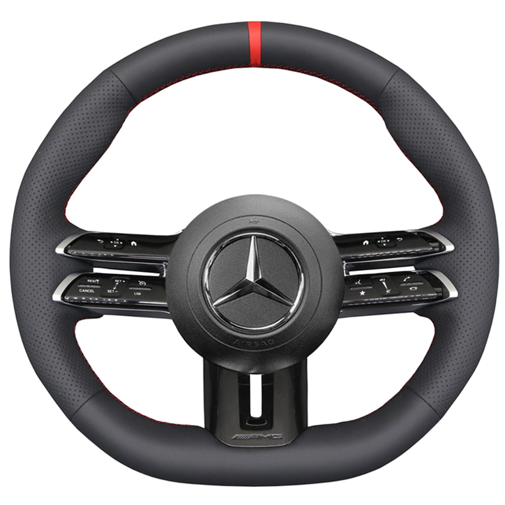 Steering Wheel Cover for Mercedes-Benz AMG W177 W206 W213 W223 C118 C192 C236 C257 V167 V295 2022-2024