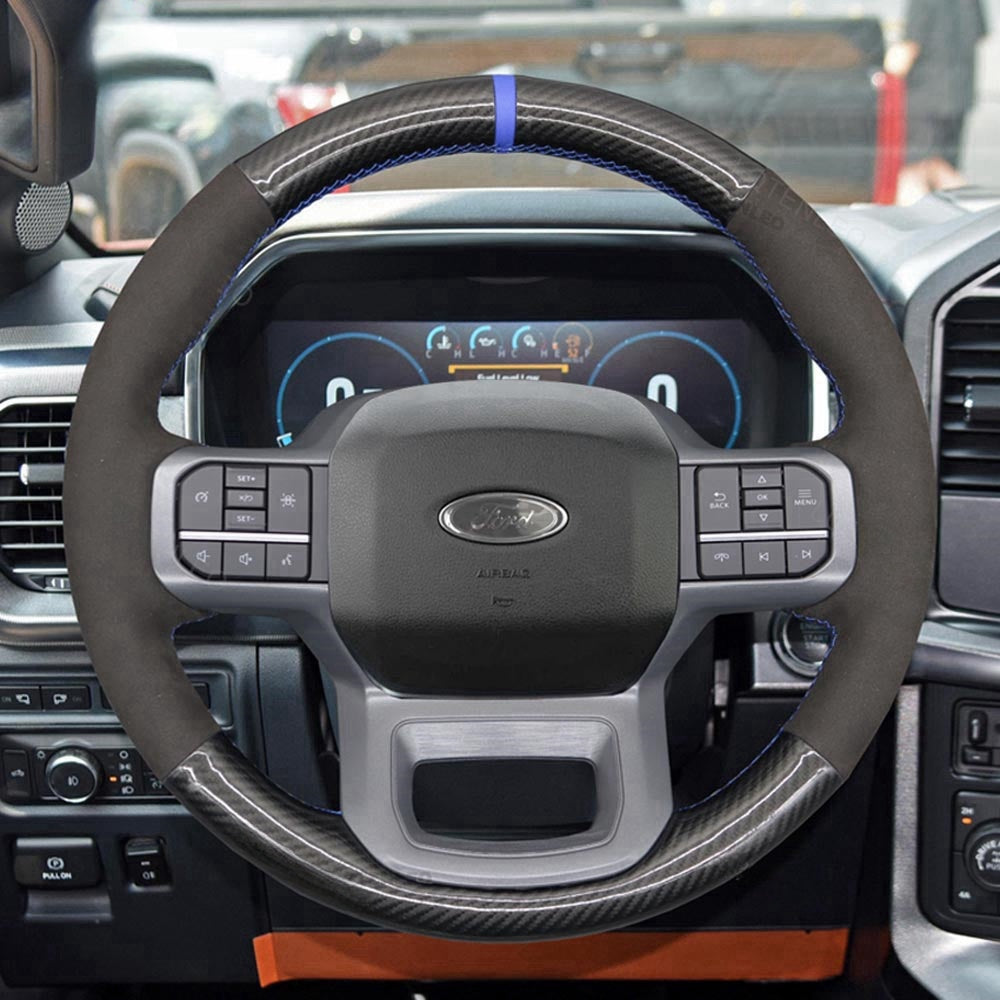 Steering Wheel Cover for Ford F150 F-150 F250 F350 F-350 F450 F-450 Expedition 2021-2024